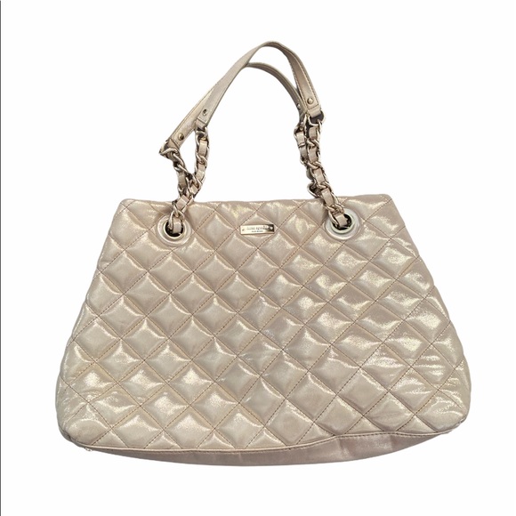 Kate Spade Gold Quilted Purse